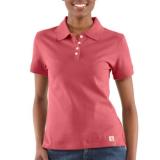 Triko  Carhartt Women’s Short Sleeve Work Polo - Růžová