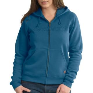 Mikina Carhartt Women’s Midweight Graphic Hooded Sweatshirt - Modrá