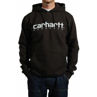 Mikina Carhartt Logo Hooded Sweatshirt - Černá - NOVÉ LOGO