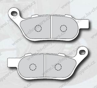 Přední brzdové destičky Motor Factory - metalické