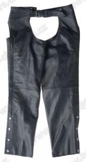 Kožené unisex chapsy - černé