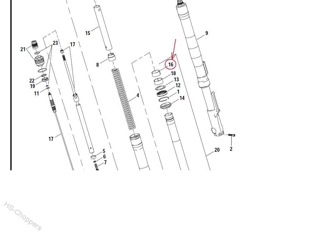 Futro přední vidlice 41 mm