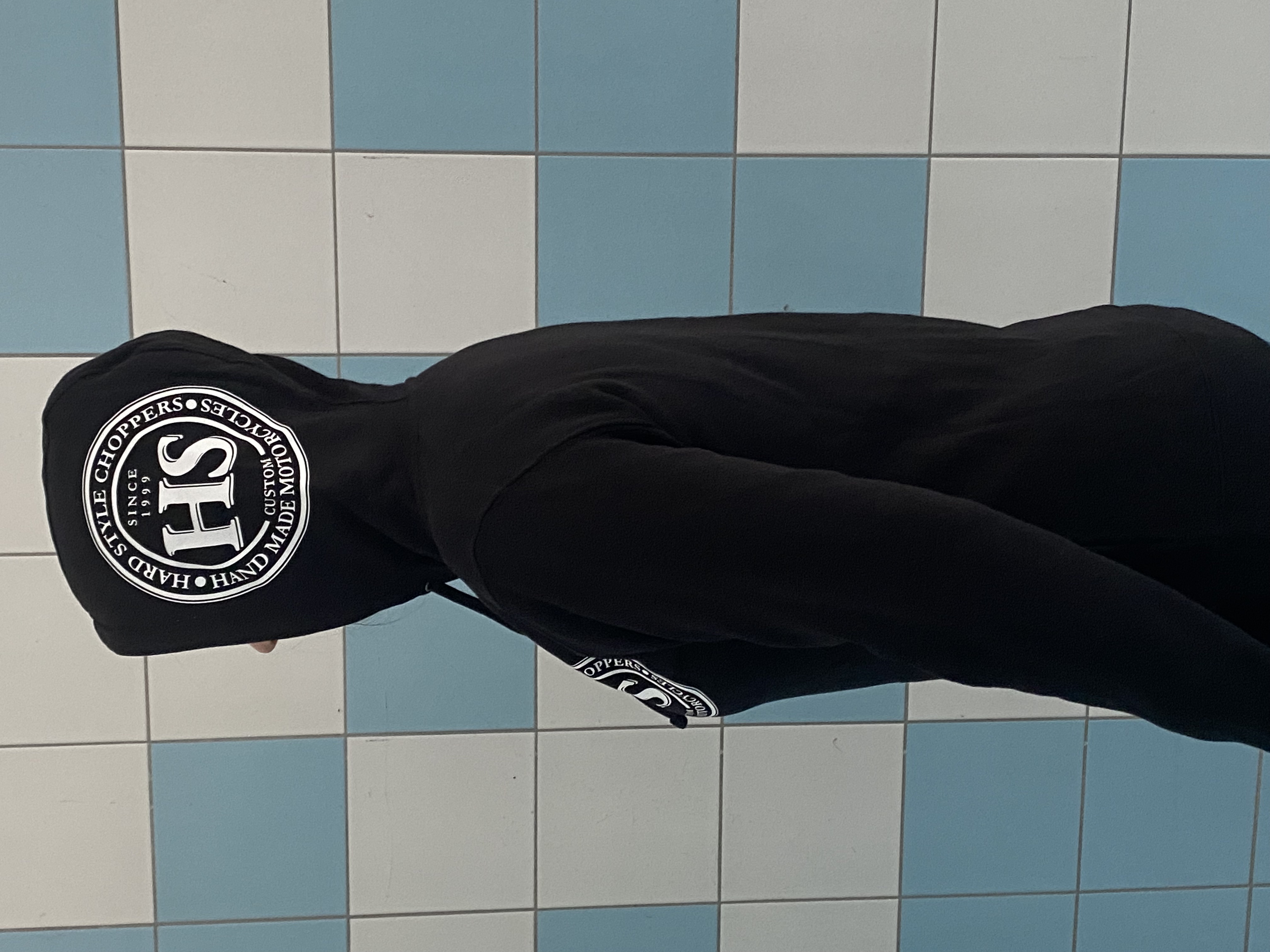 Dámská mikina, černá s bílým logem