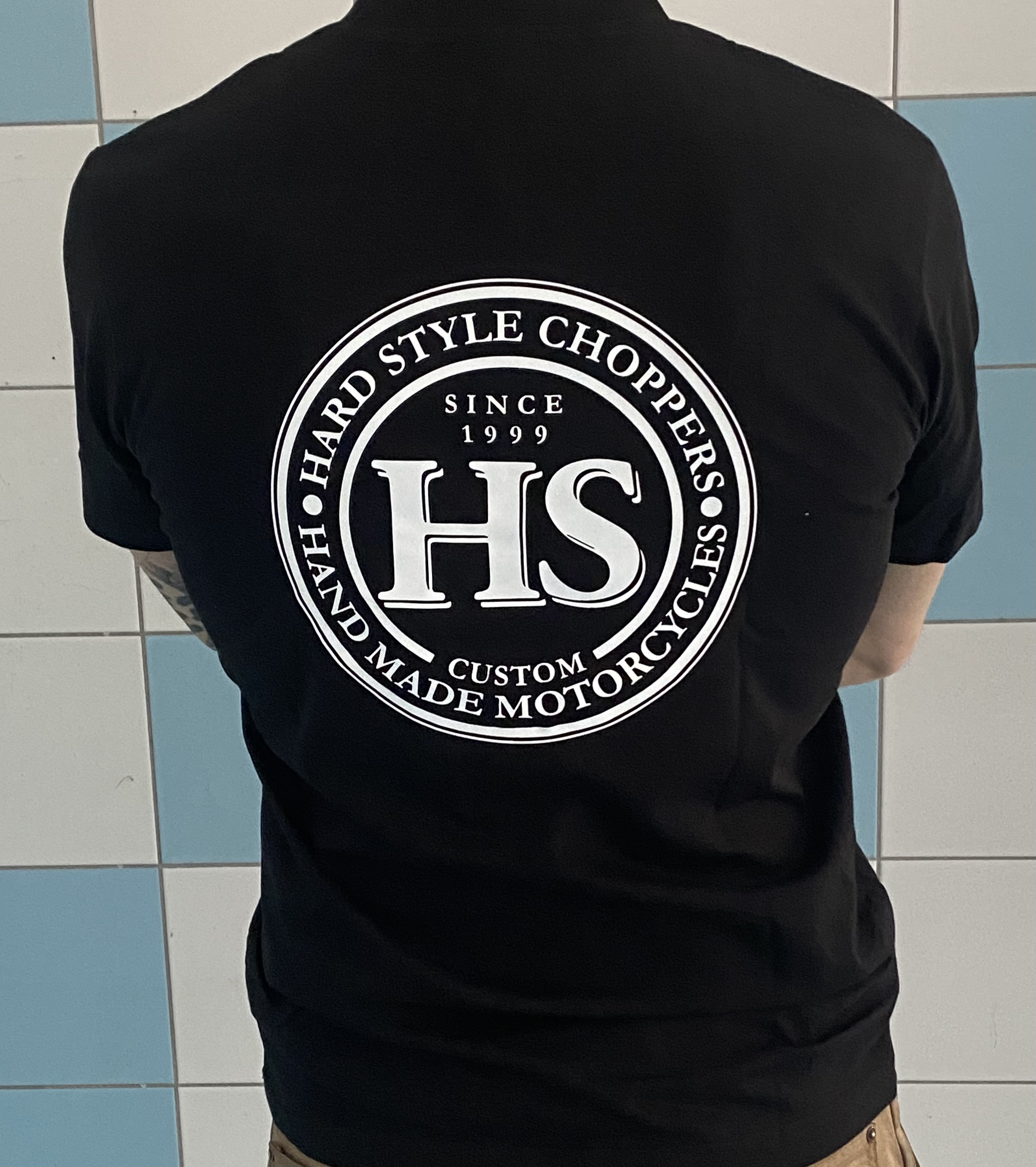 Pánské tričko, černé s bílým logem