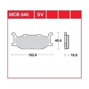 Brzdové destičky Lucas MCB640