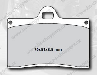 Brzdové destičky Ferodo "ST" pro brzdiče RevTechWilwood, Brembo apod.